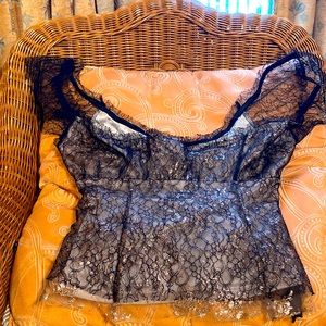 Betsey Johnson Lace Corset style top